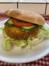 Burger med nachobøf